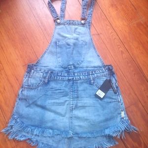 One Teaspoon Skirtall Overall Mini Dress, size S